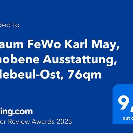 3 Raum Fewo Karl May, Gehobene Ausstattung, Radebeul-Ost, 76Qm エクステリア 写真